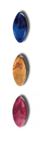 2702/G Ovalo cristal murano amarillo espesor 12mm, 58x112mm para 1706